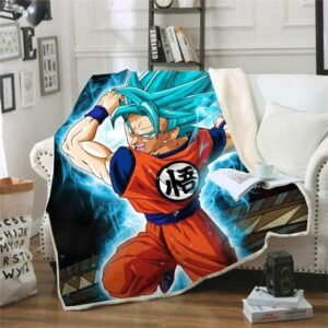 Plaid Dragon Ball Super Attaque Goku SSJ Blue