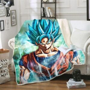 Plaid Dragon Ball Super Goku SSJ Blue