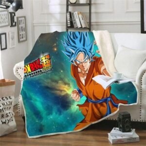 Plaid Dragon Ball Super Goku Forme SSJ Blue