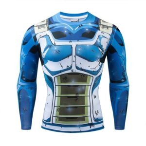 T-Shirt Compression Long Saiyan Amélioré
