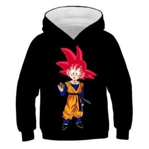 Sweat DBZ Enfant Goku Petit Kaioken