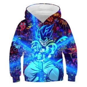 Sweat DBZ Enfant Gogeta SSJ Blue