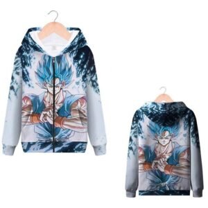 Sweat Zip DBZ Goku SSJ Blue
