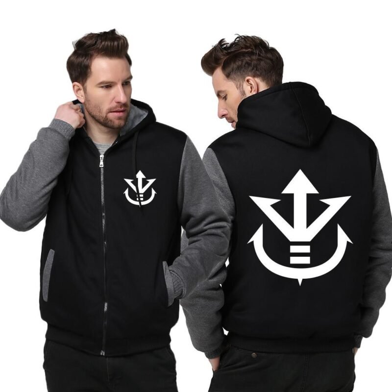 Veste Polaire DBZ Famille Royale (Noir & Gris) – Image 4