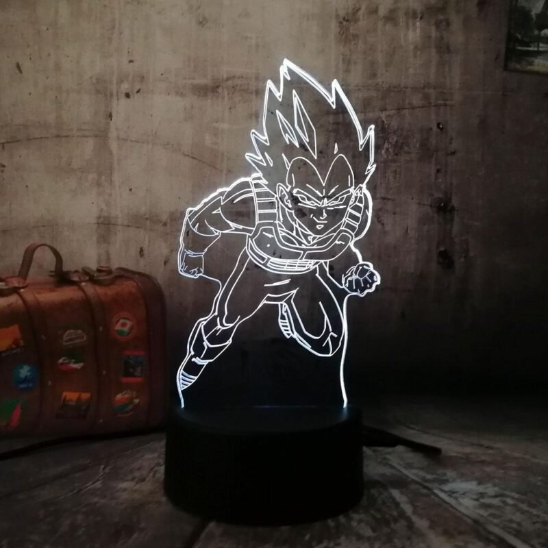 Lampe LED 3D Dragon Ball Prince Saiyan Vegeta – Image 7