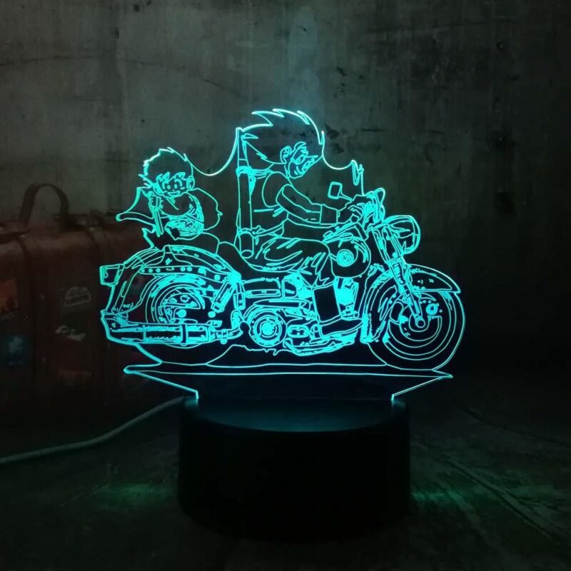 Lampe LED 3D Dragon Ball Goku & Gohan Petit – Image 4