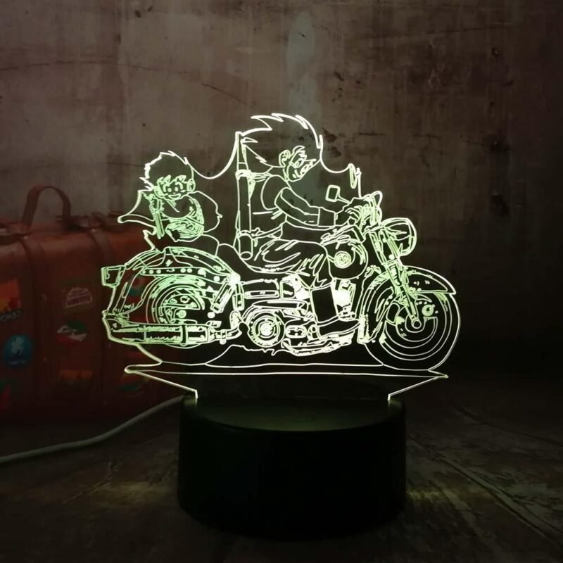 Lampe LED 3D Dragon Ball Goku & Gohan Petit – Image 2