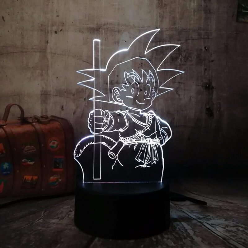 Lampe LED 3D Dragon Ball Goku Bâton Magique – Image 7