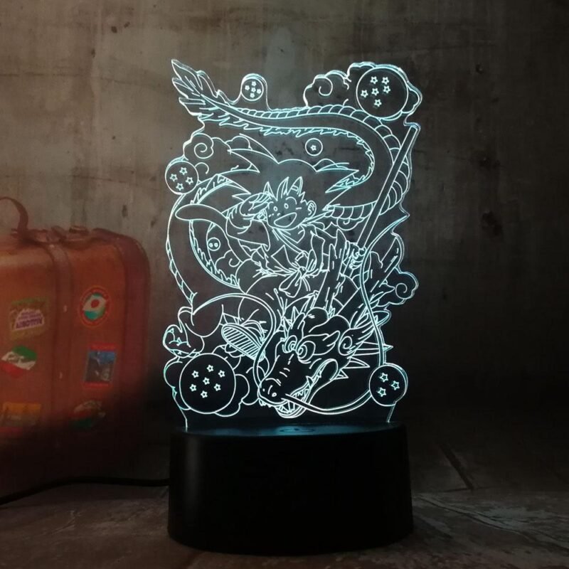 Lampe LED 3D Dragon Ball Goku Petit & Shenron – Image 7