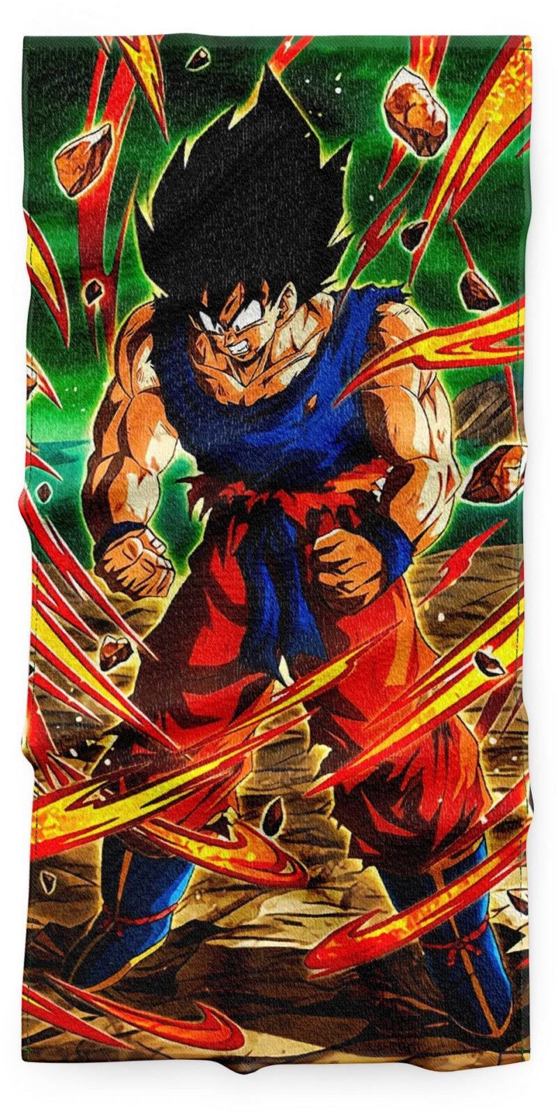 Serviette Dragon Ball Z Goku Puissance Saiyan