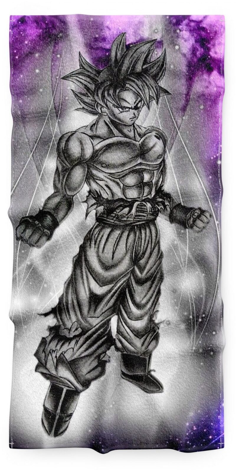 Serviette Dragon Ball Goku Négatif