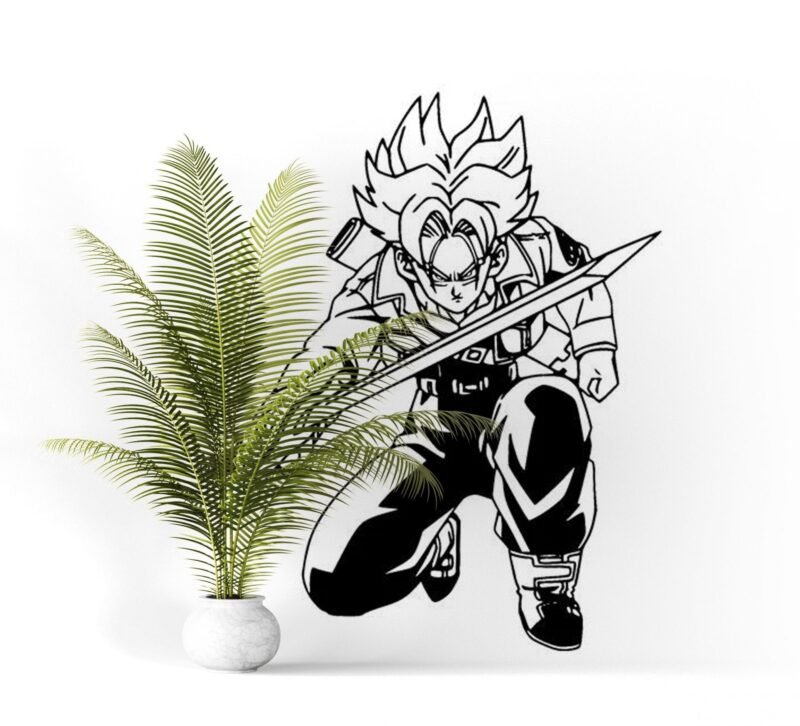 Sticker Mural Dragon Ball Trunks du Futur