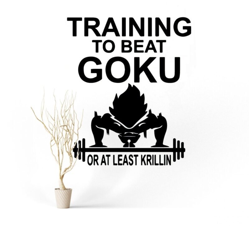 Sticker Mural Dragon Ball Training to Beat Goku