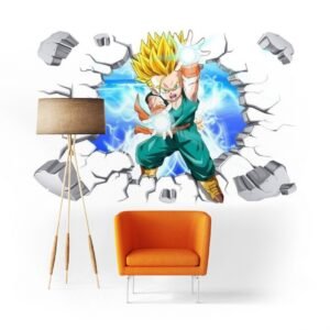 Sticker Mural Dragon Ball Trunks Petit Super Saiyan