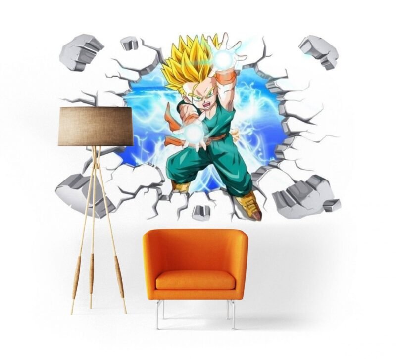 Sticker Mural Dragon Ball Trunks Petit Super Saiyan