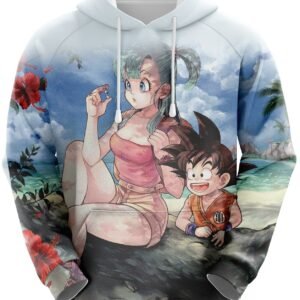 Sweat Dragon Ball Bulma et Goku Petit