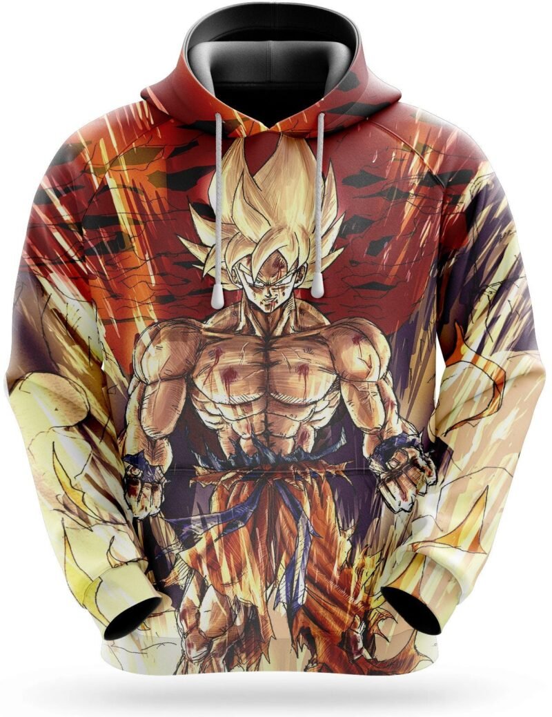 Sweat Dragon Ball Z Goku Transformation