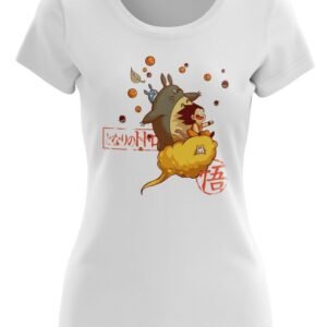 T-Shirt DBZ Femme Goku et Totoro