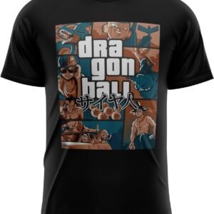 T-Shirt Dragon Ball Z Grand Theft Auto (GTA)