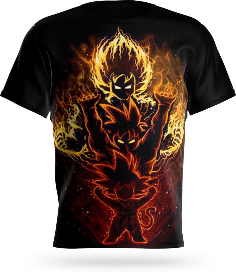 T-Shirt Dragon Ball Son Goku Evolution – Image 2