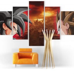 Tableau Dragon Ball GT Goku et Vegeta SSJ4