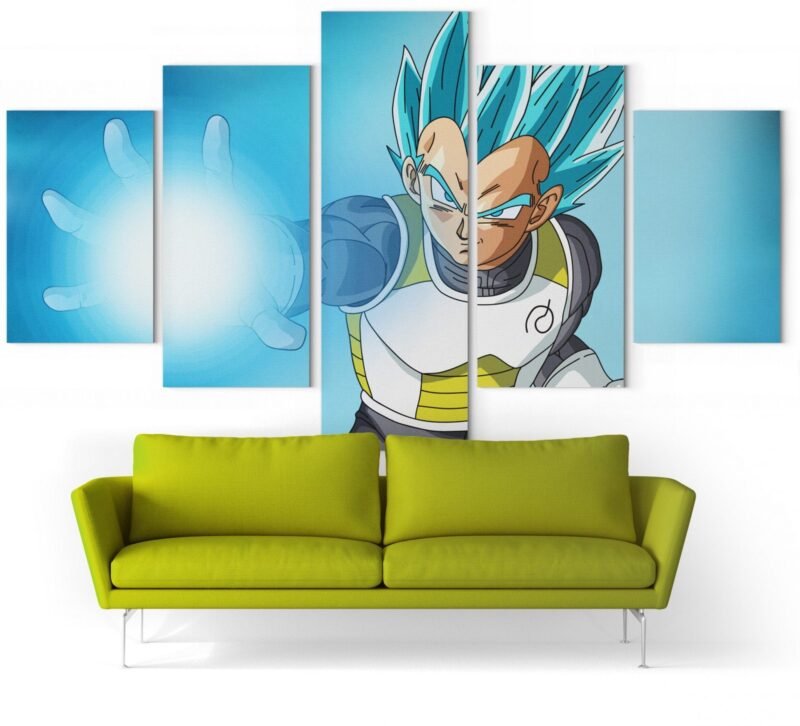 Tableau Dragon Ball Super Vegeta SSJ Blue
