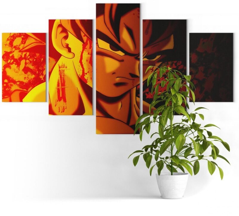 Tableau Dragon Ball Z Goku Combat