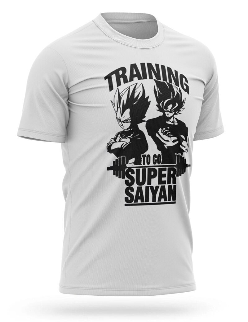 T-Shirt Dragon Ball Z Musculation SSJ Training – Image 2