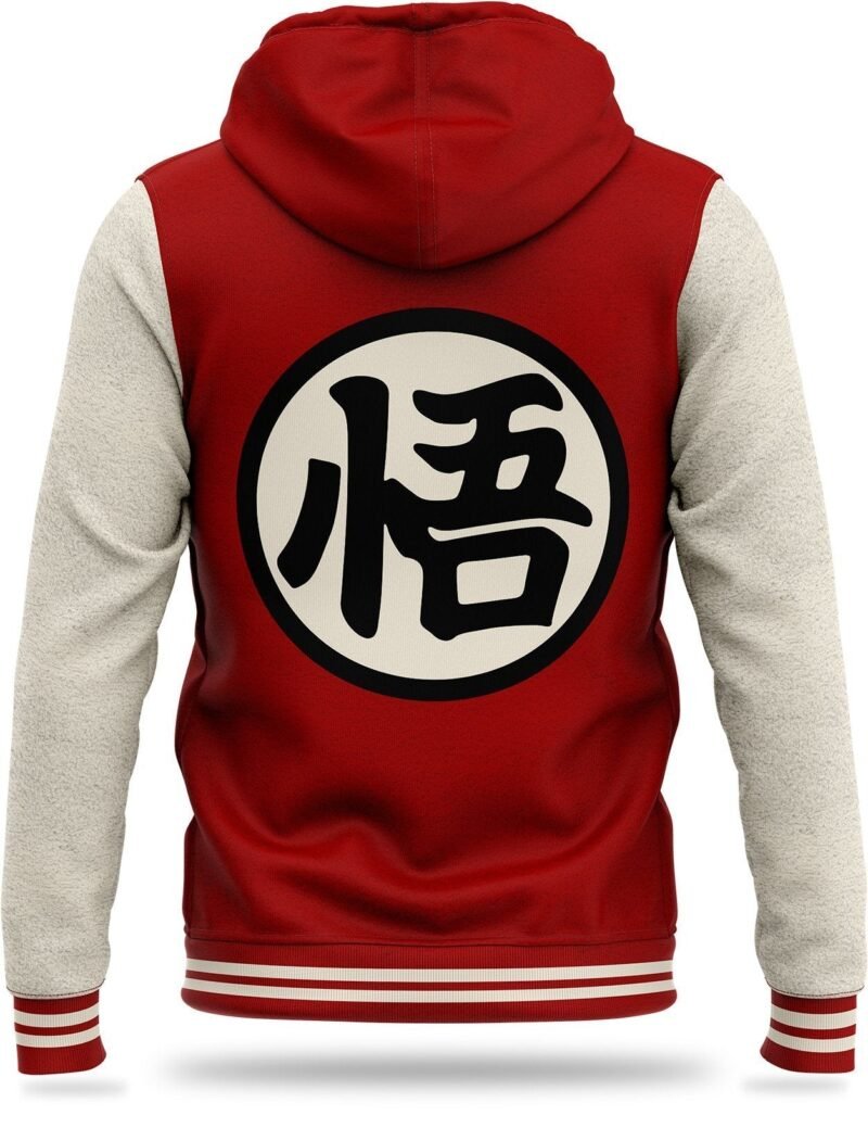 Veste DBZ Molletonnée Kanji “Go” (Rouge) – Image 3